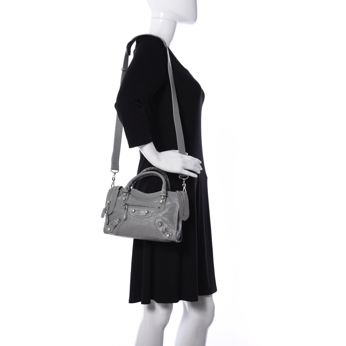 Agneau Giant 12 Silver Hardware Mini City Gris Haussmannien