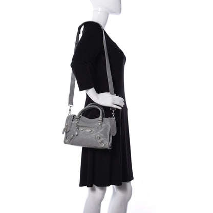 Balenciaga Agneau Giant 12 Silver Hardware Mini City Gris Haussmannien 2 of 8