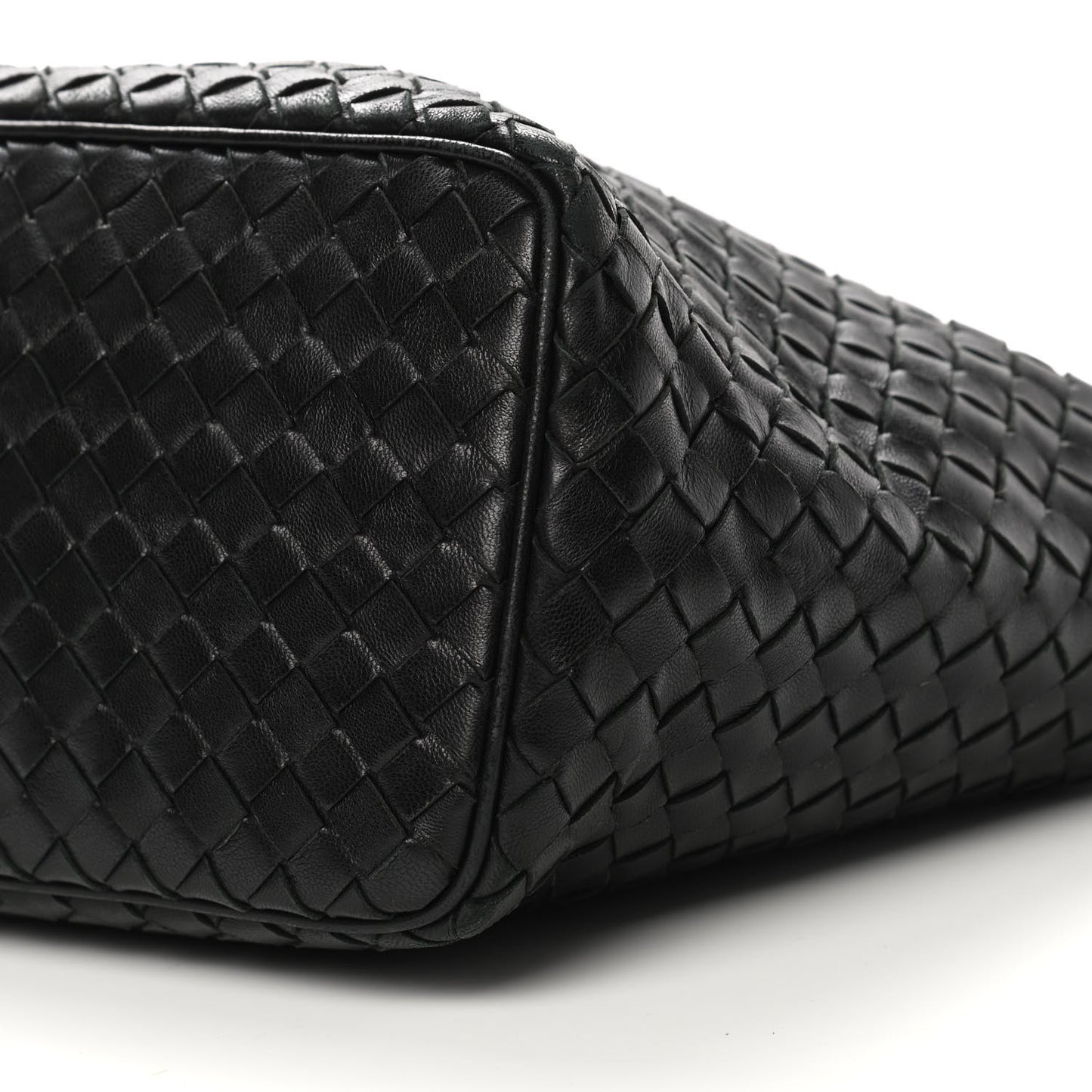 Nappa Intrecciato Small Shoulder Bag Black