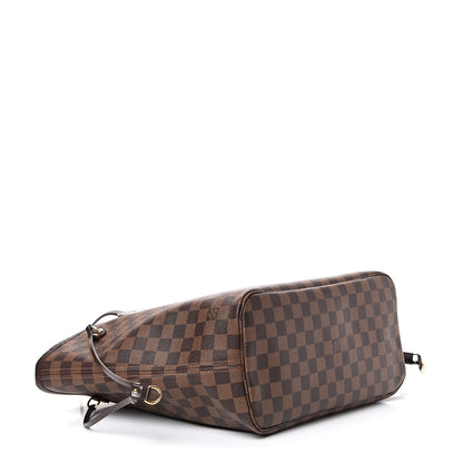 Louis Vuitton Damier Ebene Neo Neverfull MM Rose Ballerine 3 of 11
