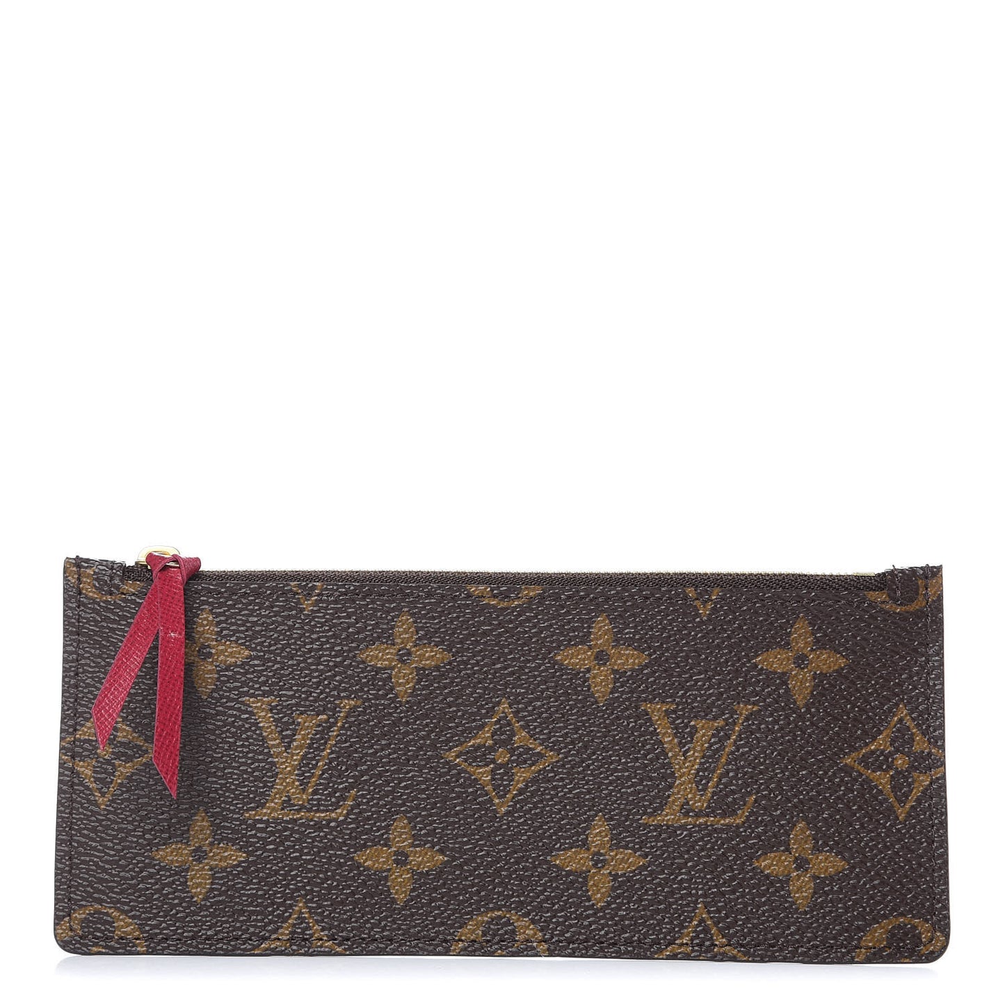 Monogram Felicie Chain Wallet Zippered Insert Fuchsia
