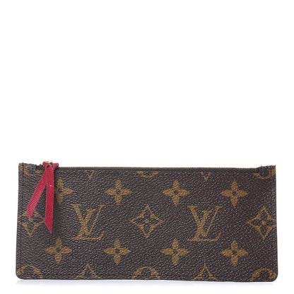Louis Vuitton Monogram Felicie Chain Wallet Zippered Insert Fuchsia 1 of 6