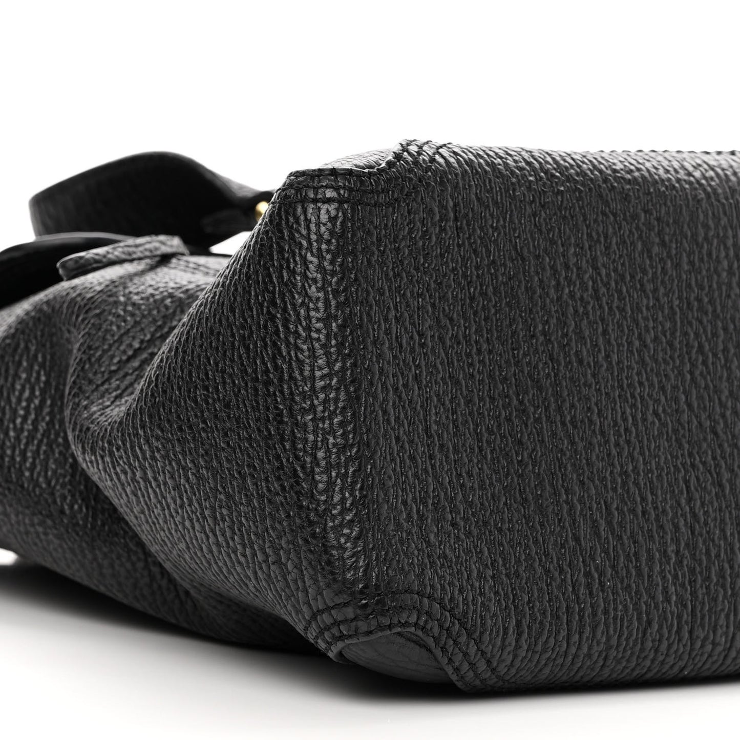 Textured Calfskin Medium Pashli Satchel Black