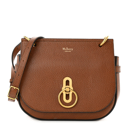 Mulberry Small Classic Grain Calfskin Small Amberley Satchel Oak 1 of 12