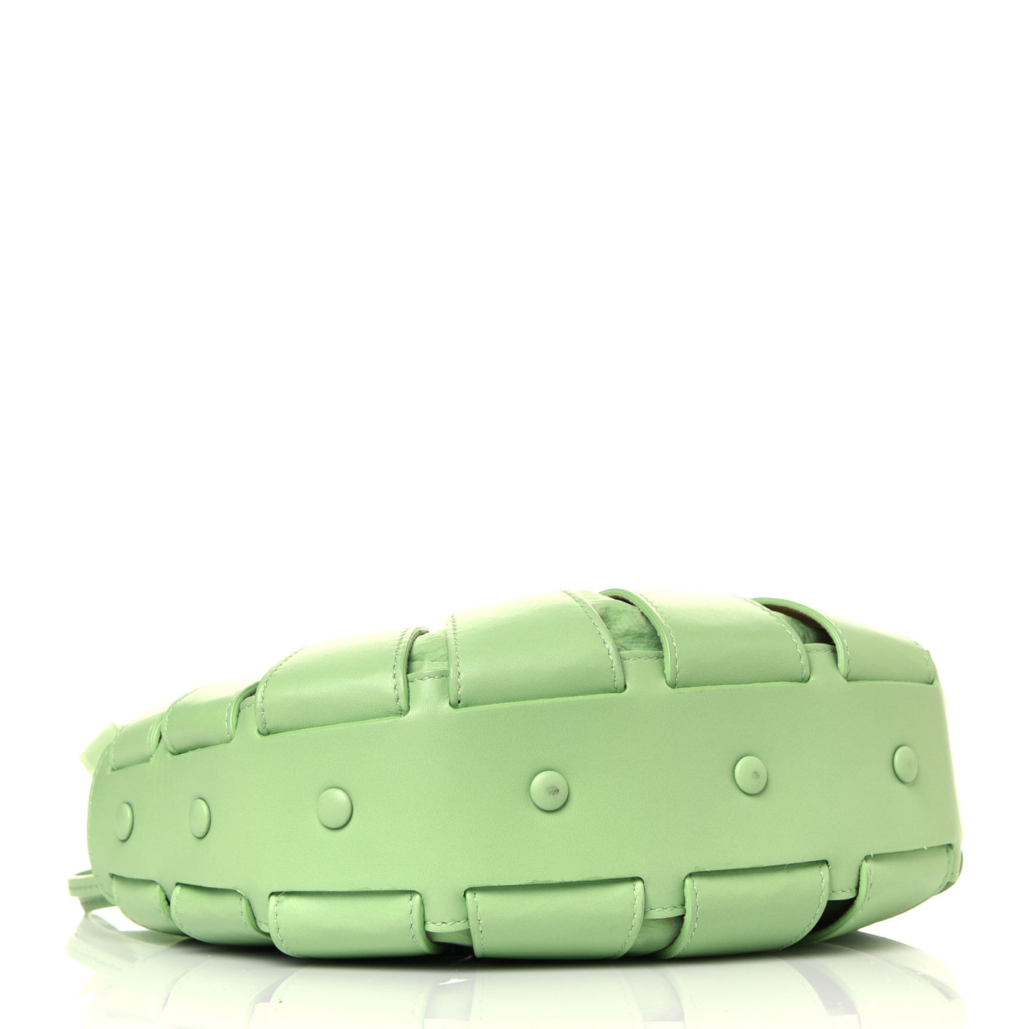 French Calfskin Small Shell Pistachio