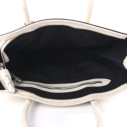Alexander McQueen Calfskin Whipstitch Folk Tote White 4 of 4