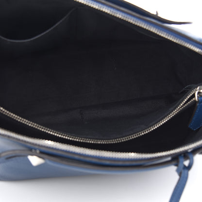Fendi Vitello Dolce Marmol Large By The Way Boston Bag Blue 5 of 10