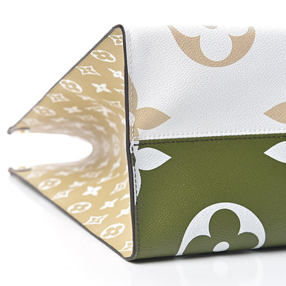 Louis Vuitton Monogram Giant Onthego GM Kaki Beige 9 of 11