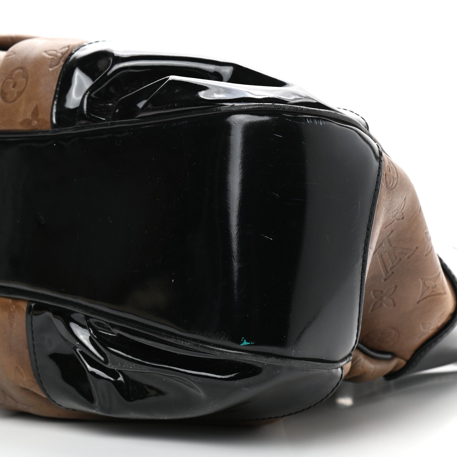 Louis Vuitton Monogram Embossed Polly Hobo Taupe 6 of 8