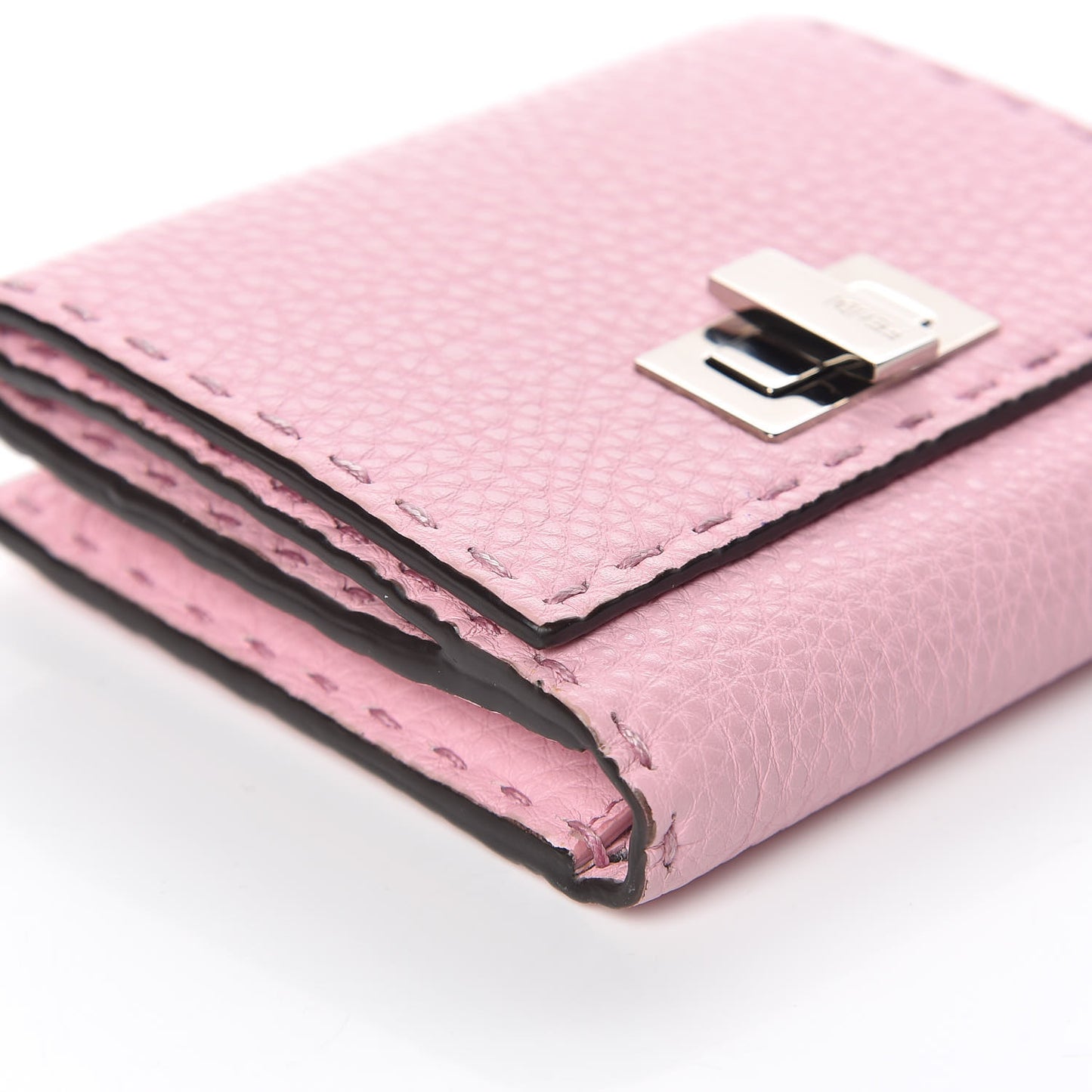 Cuoio Romano Selleria Peekaboo Compact Wallet Acquerello
