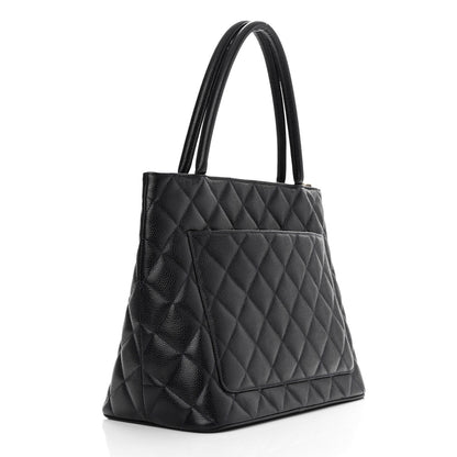 Chanel Caviar Quilted Medallion Tote Navy 3 of 12