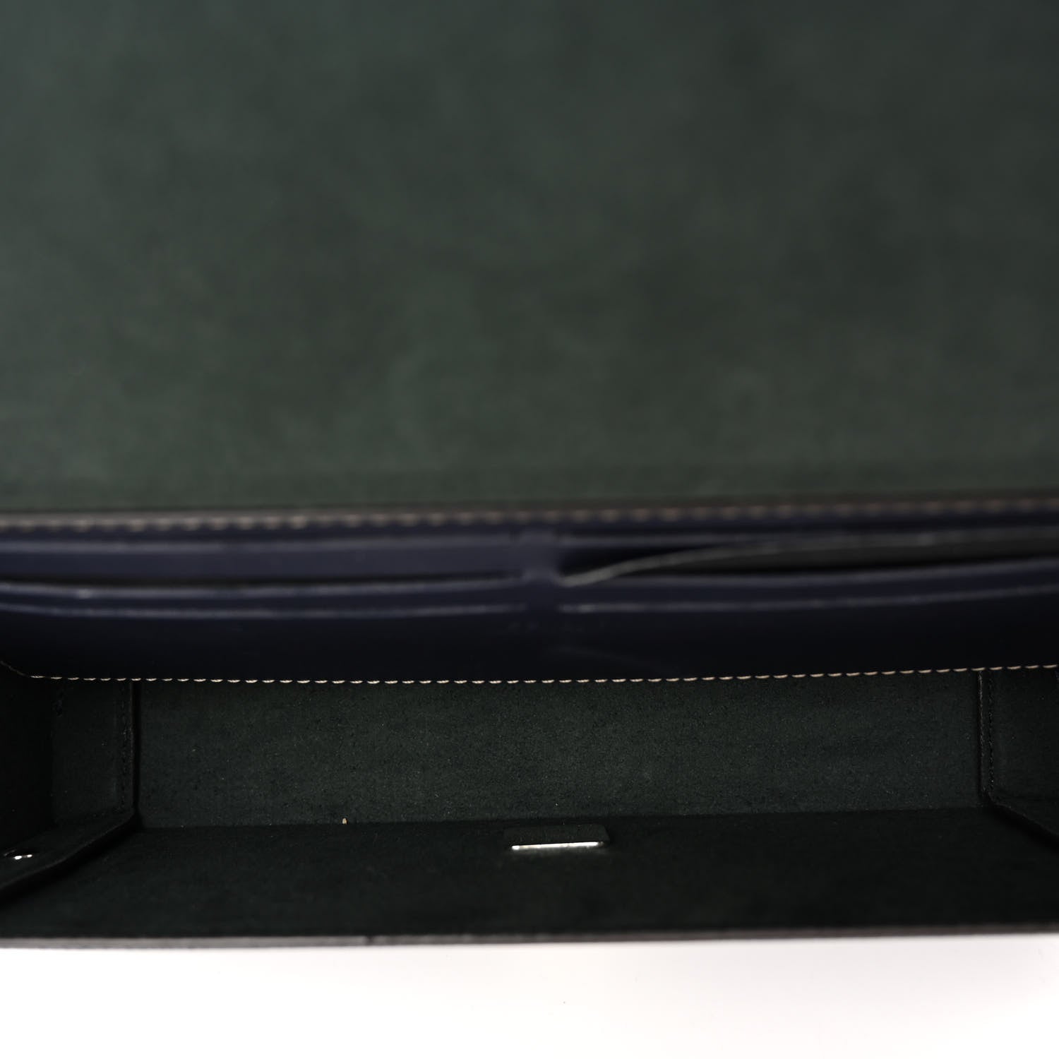 Fendi Vitello King FF Lines Embossed Baguette Soft Trunk Midnight 5 of 11