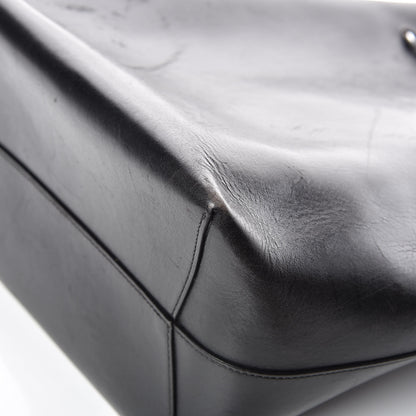 Mansur Gavriel Vegetable Tanned Calfskin Bucket Bag Black Flamma 16 of 16