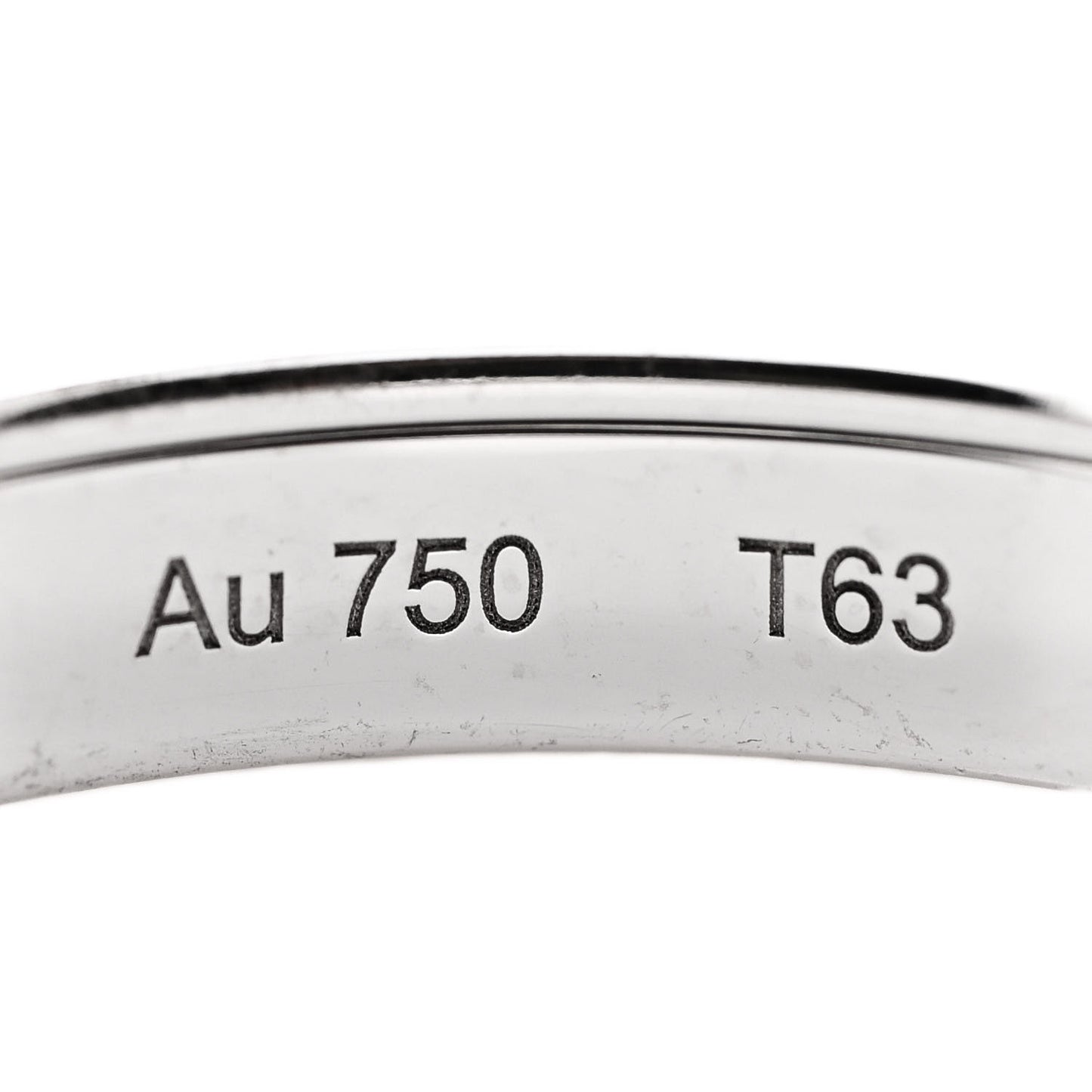 18K White Gold PVD Quatre Black Edition Wedding Band Ring 63 10.25
