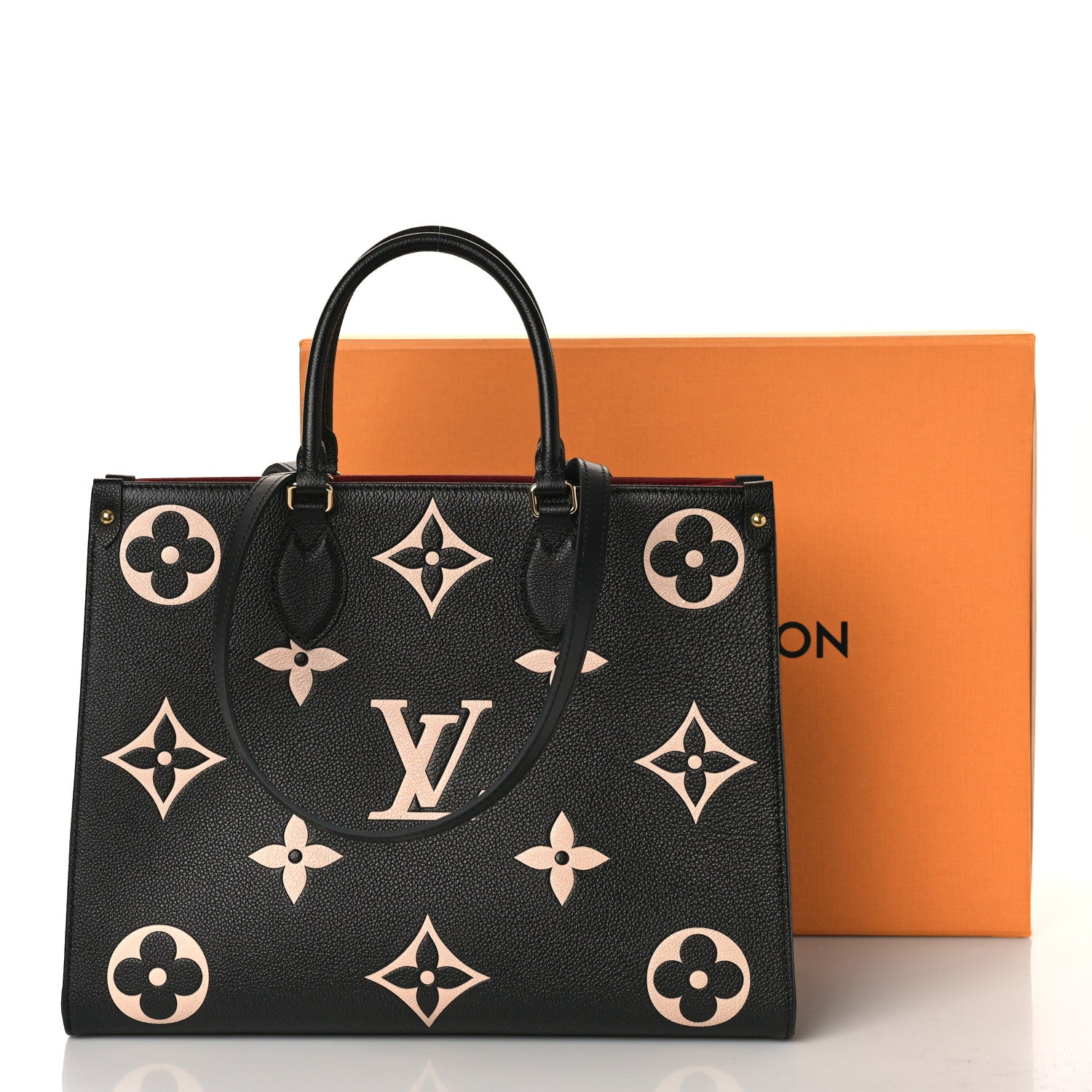 Louis Vuitton Empreinte Monogram Giant Onthego MM Black Beige 9 of 9