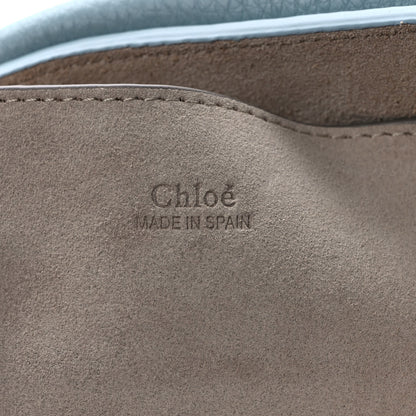 Chloe Calfskin Crocodile Embossed Small Faye Shoulder Bag Faded Blue 5 of 7