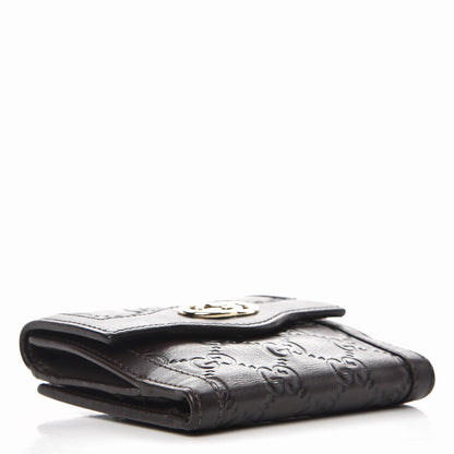 Gucci Guccissima Sukey French Flap Wallet Chocolate 4 of 9
