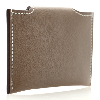 Hermes Evercolor Iliade Card Holder Etoupe 3 of 7