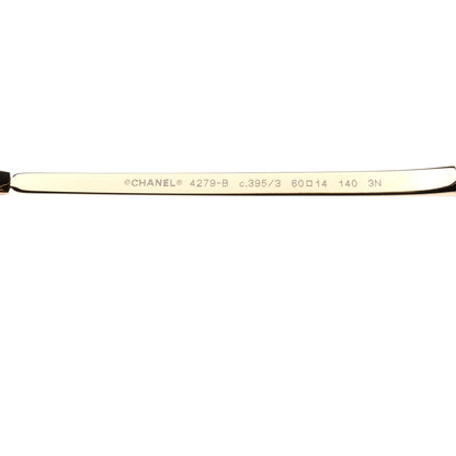 Chanel Metal Aviator Sunglasses 4279-B Gold 6 of 8