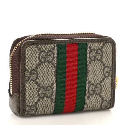 Gucci GG Supreme Monogram Web Ophidia Playing Card Case Beige New Acero 3 of 10