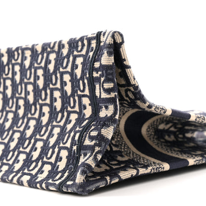 Christian Dior Oblique Small Book Tote Blue Multicolor 10 of 15