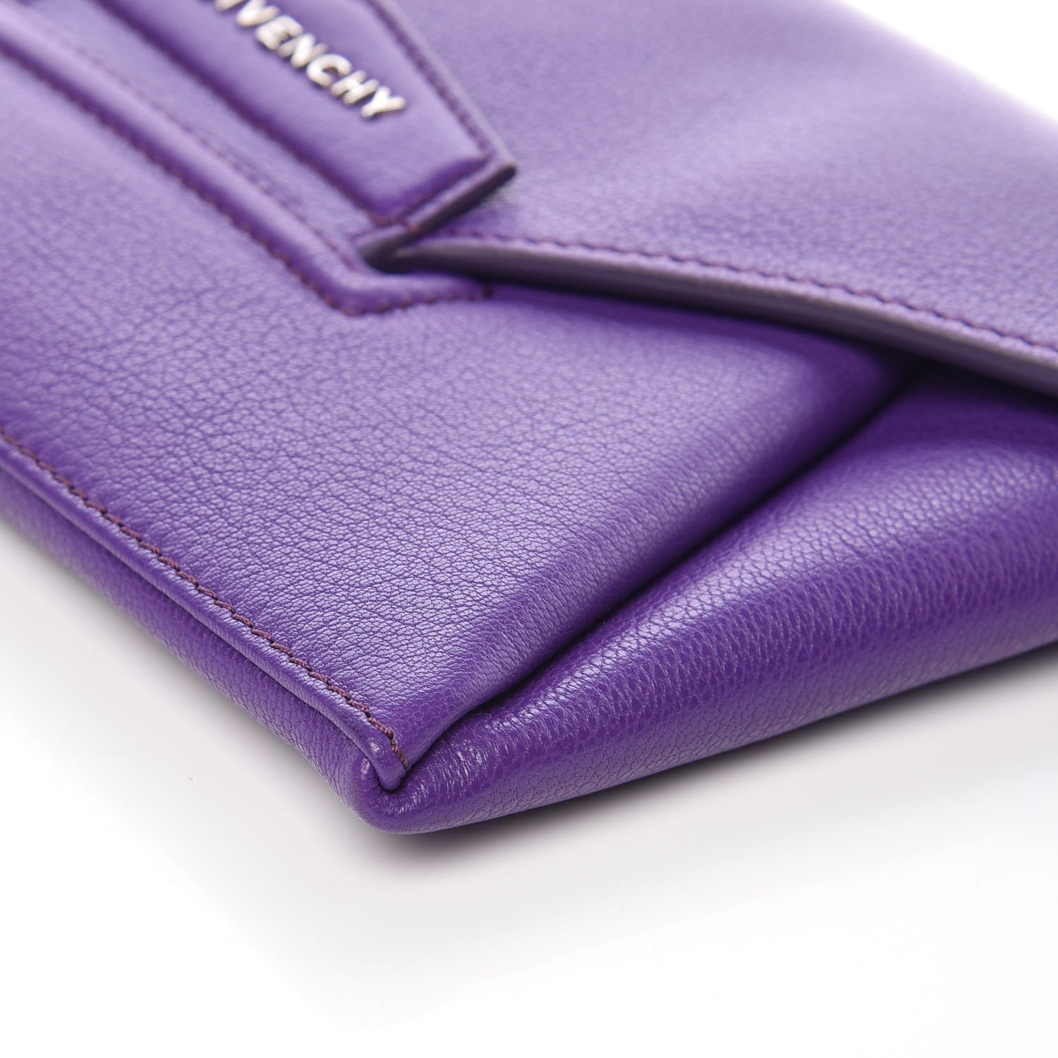 Givenchy Sugar Goatskin Small Antigona Envelope Clutch Purple 9 of 11
