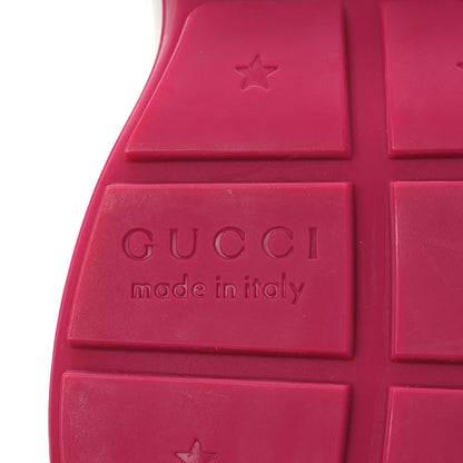 Gucci GG Supreme Monogram Mix Monogram Womens Rhyton Sneakers 39 London Blue Beige Pale Pink 8 of 10