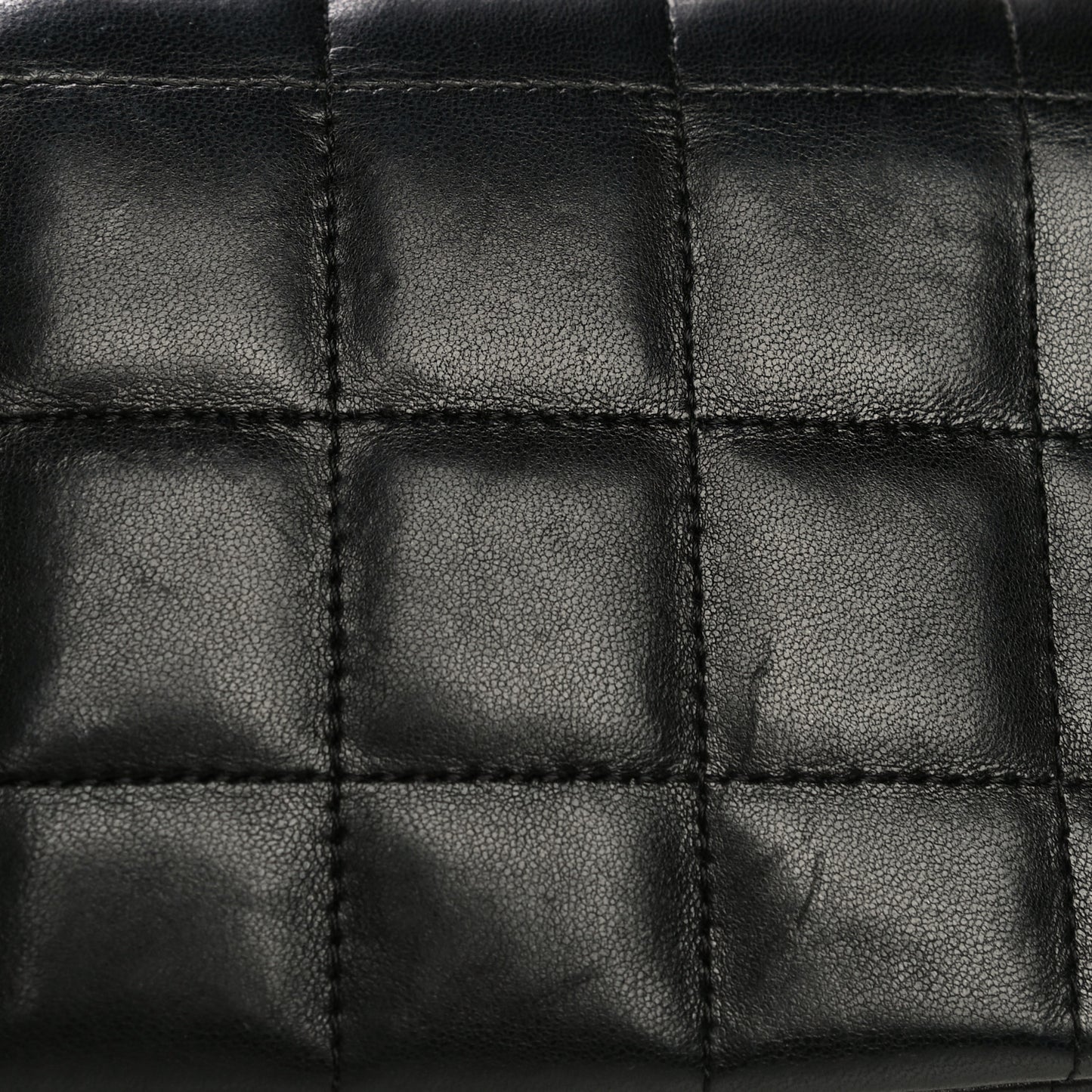 Lambskin Quilted Mini Chocolate Bar Flap Black