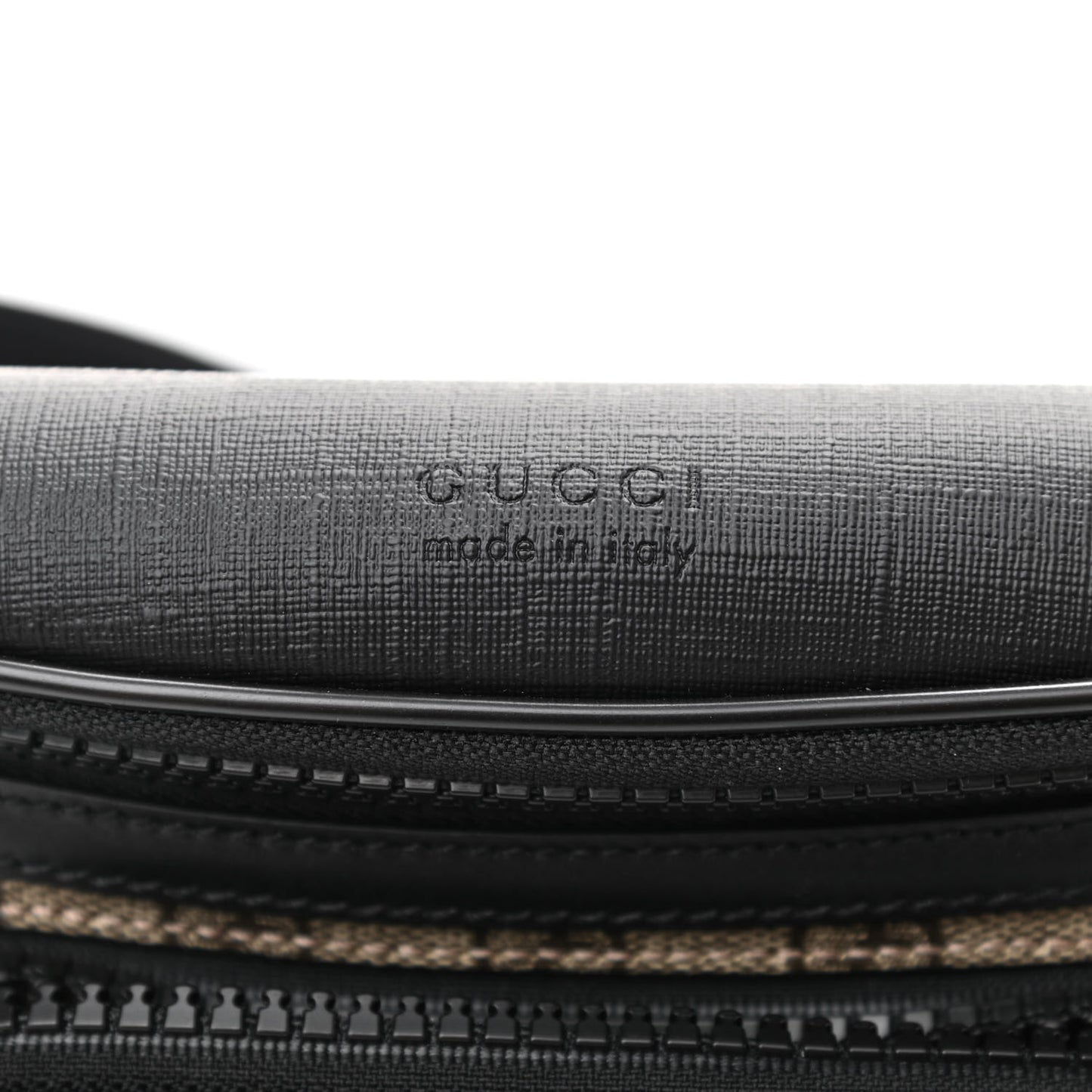 GG Supreme Monogram Belt Bag Black