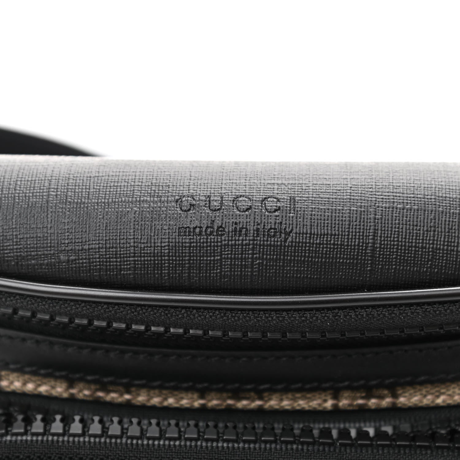 Gucci GG Supreme Monogram Belt Bag Black 8 of 11