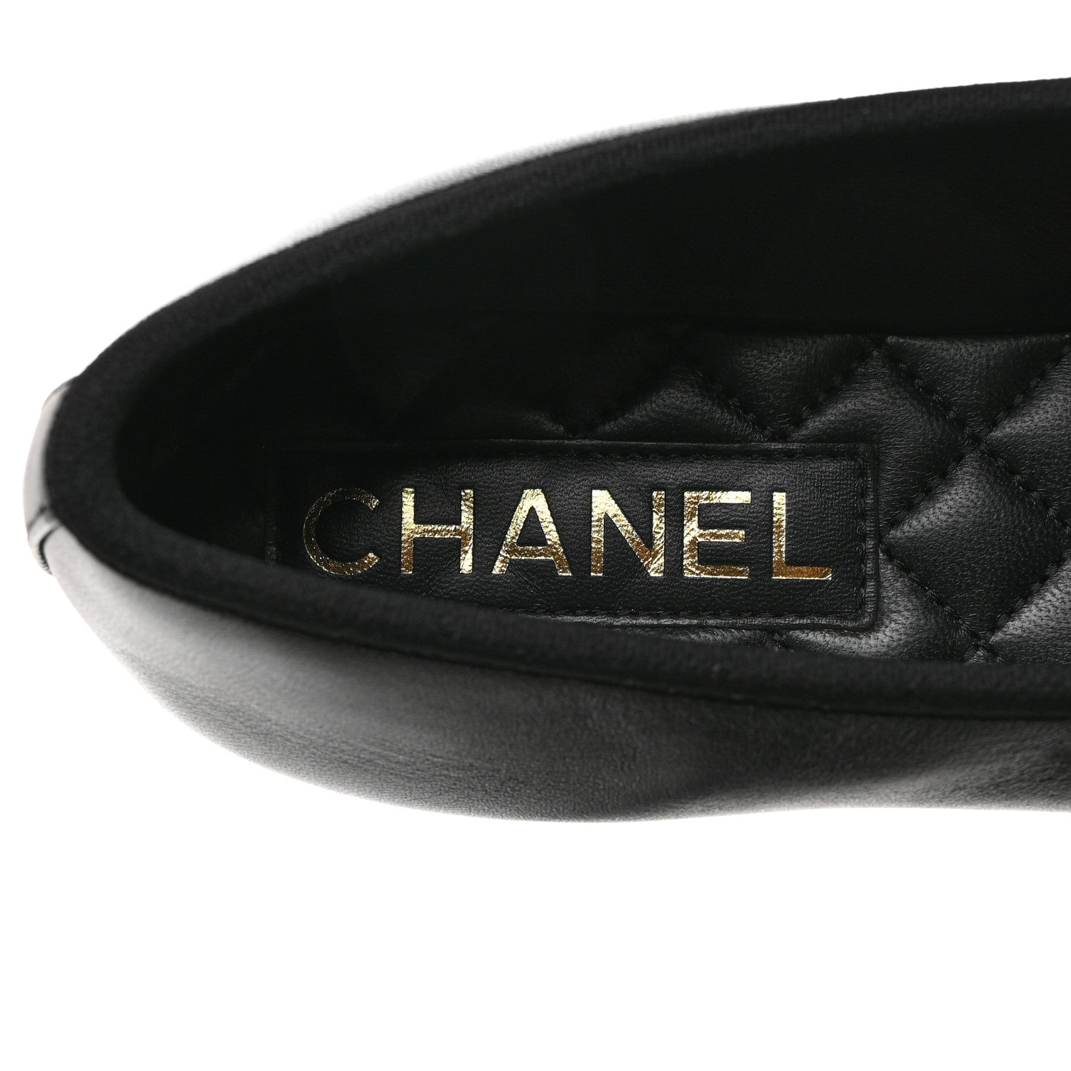 Chanel Lambskin Mary Jane Flats 37.5 Black 6 of 9