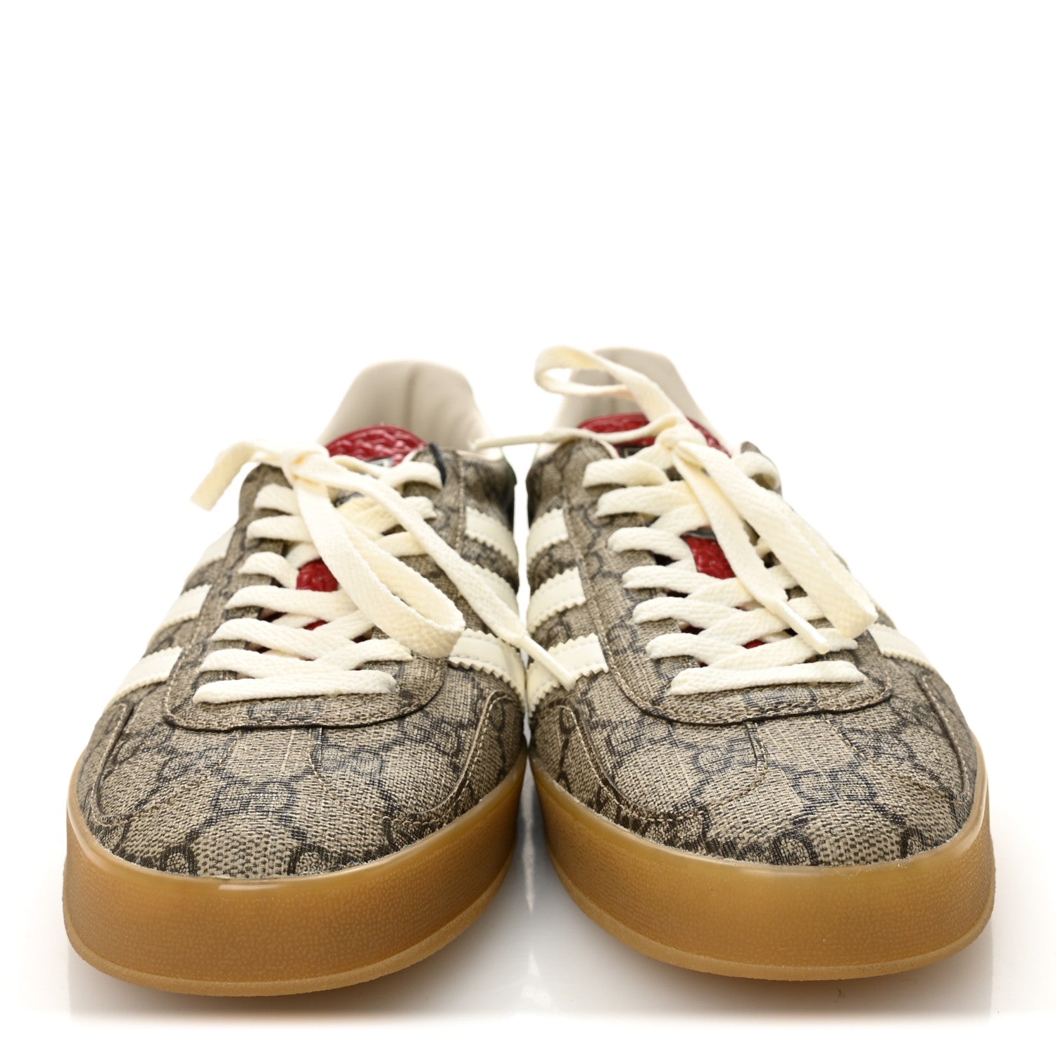 Gucci X ADIDAS GG Supreme Monogram Mens Gazelle Sneakers 8.5 Beige Ebony  Off White New Shamarock 1816917 – FASHIONPHILE