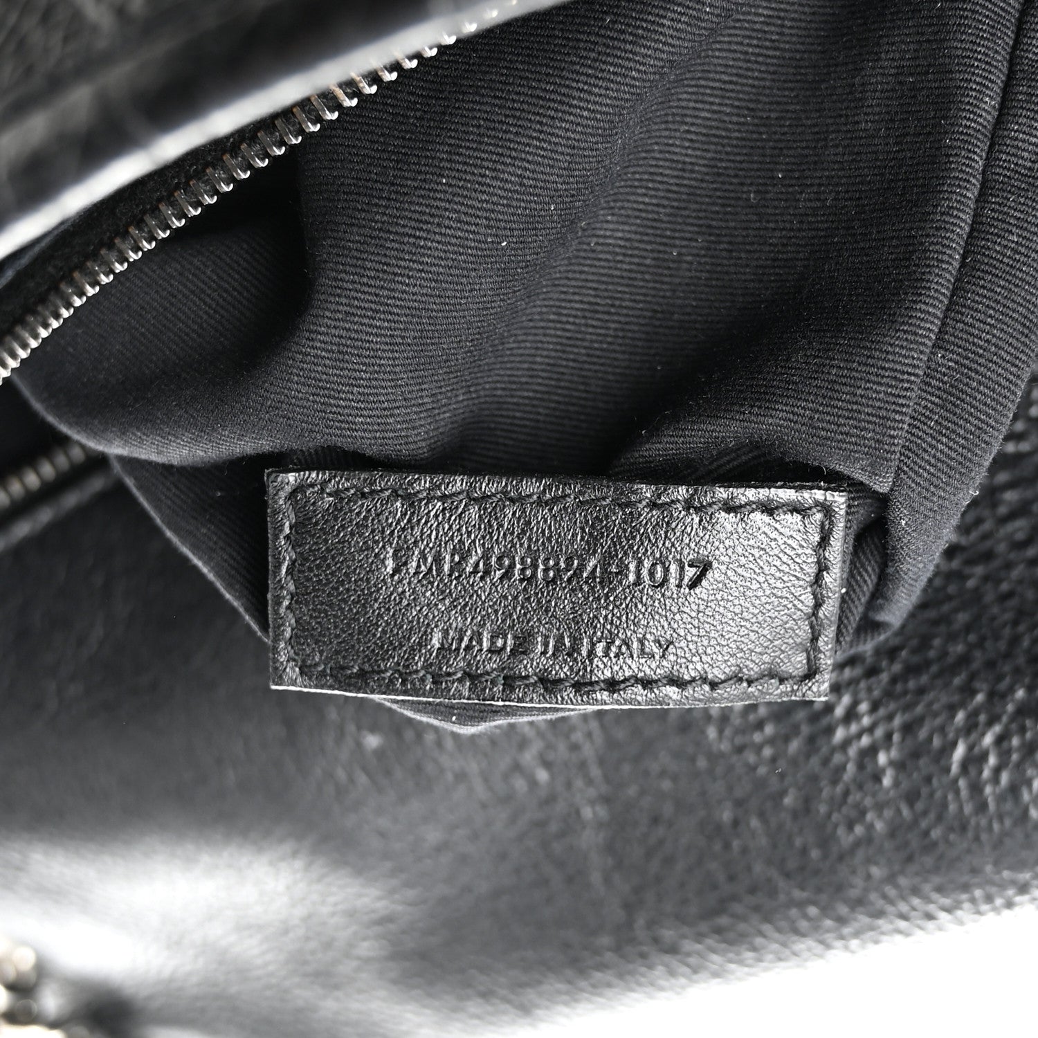 Saint Laurent Crinkled Calfskin Matelasse Monogram Medium Niki Chain Satchel Black 7 of 10