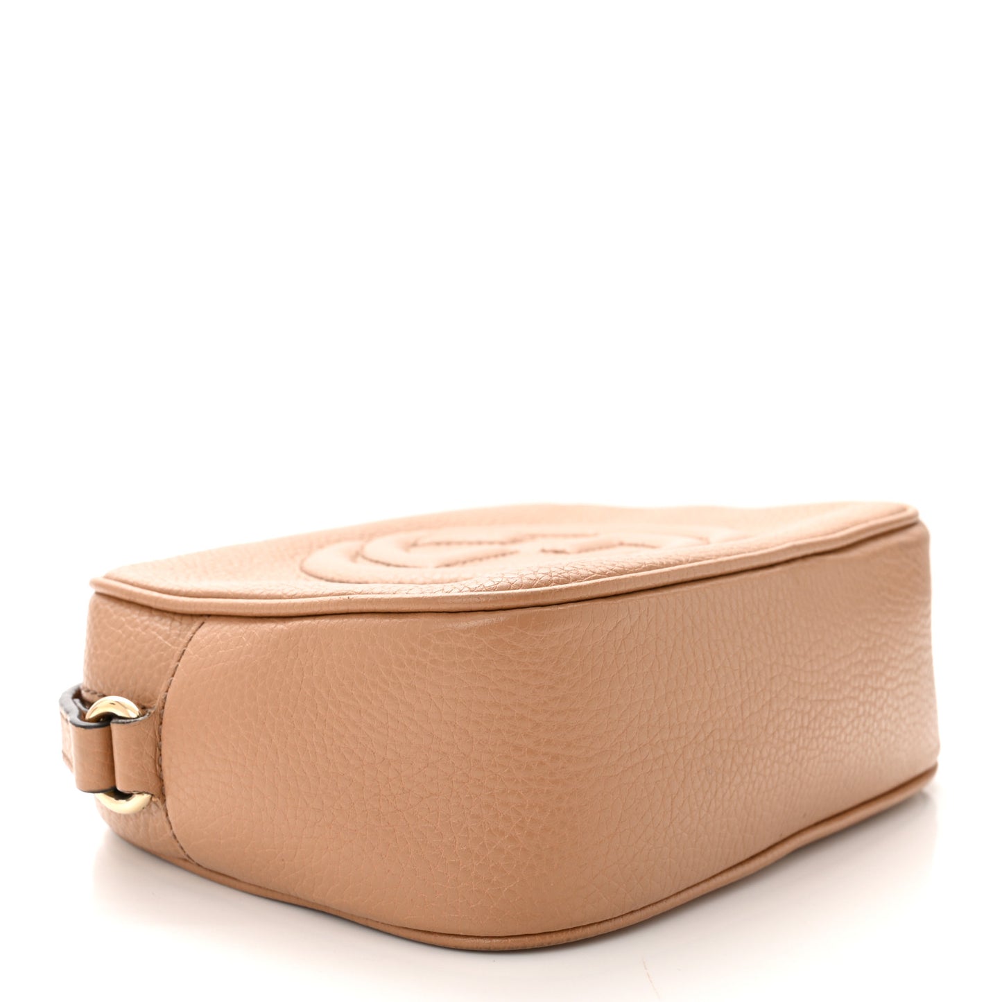 Pebbled Calfskin Small Soho Disco Bag Camelia