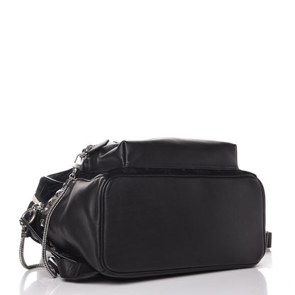 MCM Velvet Monogram Medium Stark Insignia Backpack Black 4 of 11