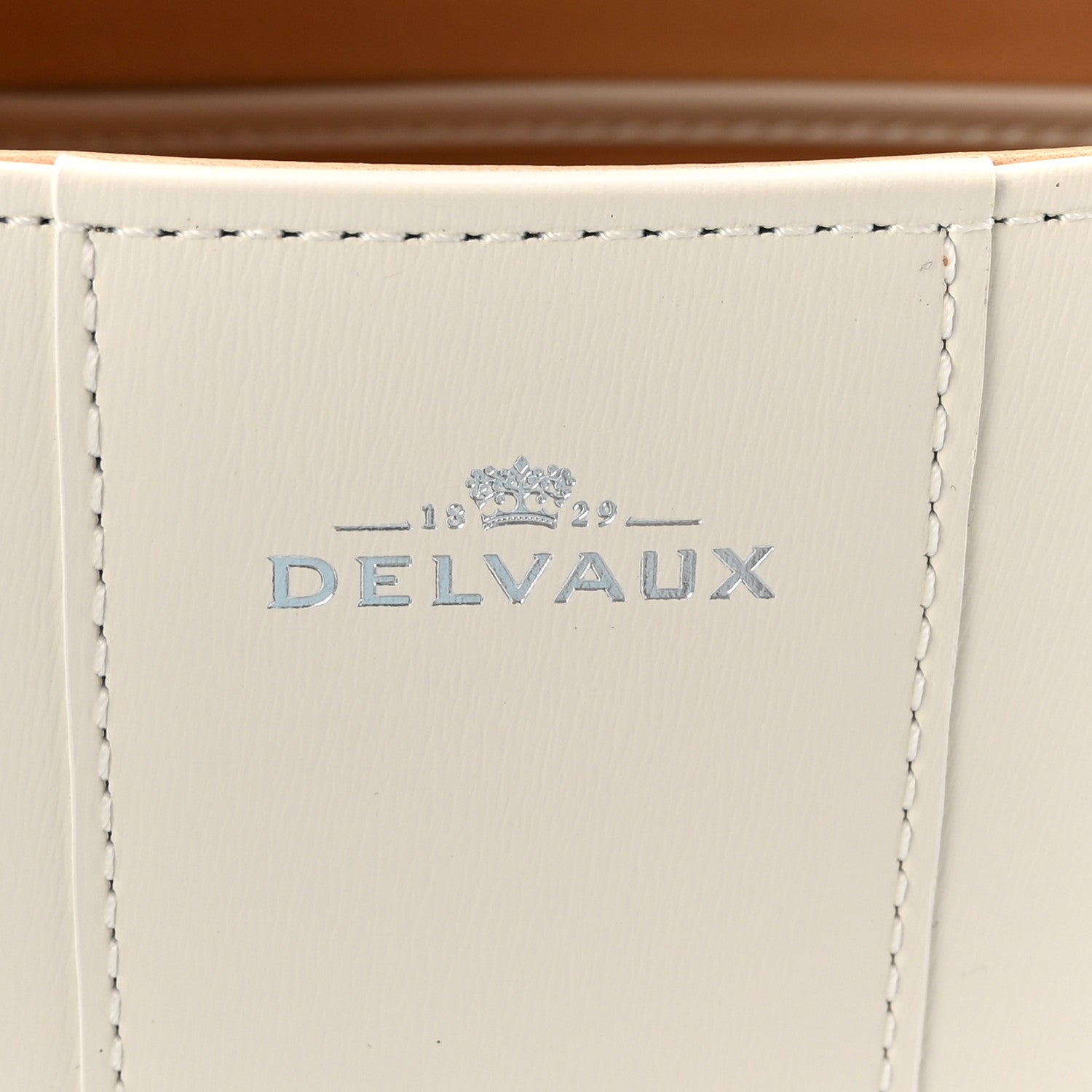 Delvaux Box Calfskin MM Brillant Satchel Ivory 6 of 10