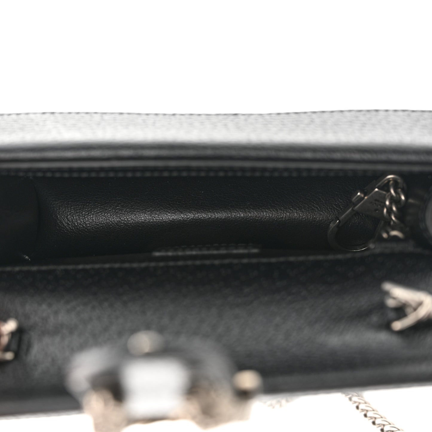 Jacquard Black Denim GG Monogram Super Mini Dionysus Shoulder Bag Black Ivory
