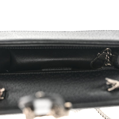 Gucci Jacquard Black Denim GG Monogram Super Mini Dionysus Shoulder Bag Black Ivory 5 of 10