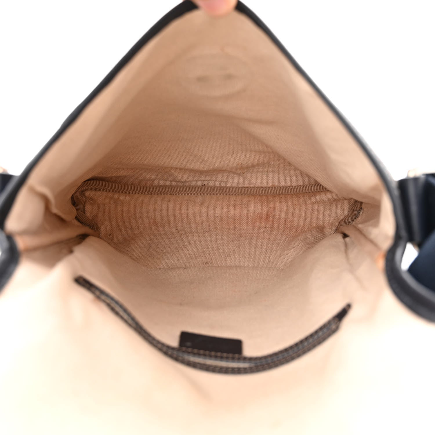 Gucci GG Plus Monogram Sellieria Calfskin Small Flap Messenger Bag Beige Blue 5 of 16