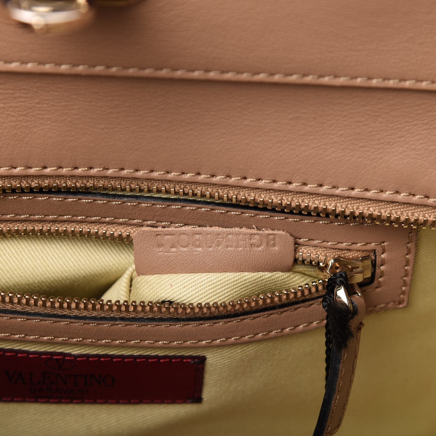 Vitello Small Rockstud Double Handle Tote Alpaca