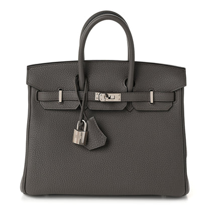 Hermes Togo Birkin 25 Etain 1 of 10
