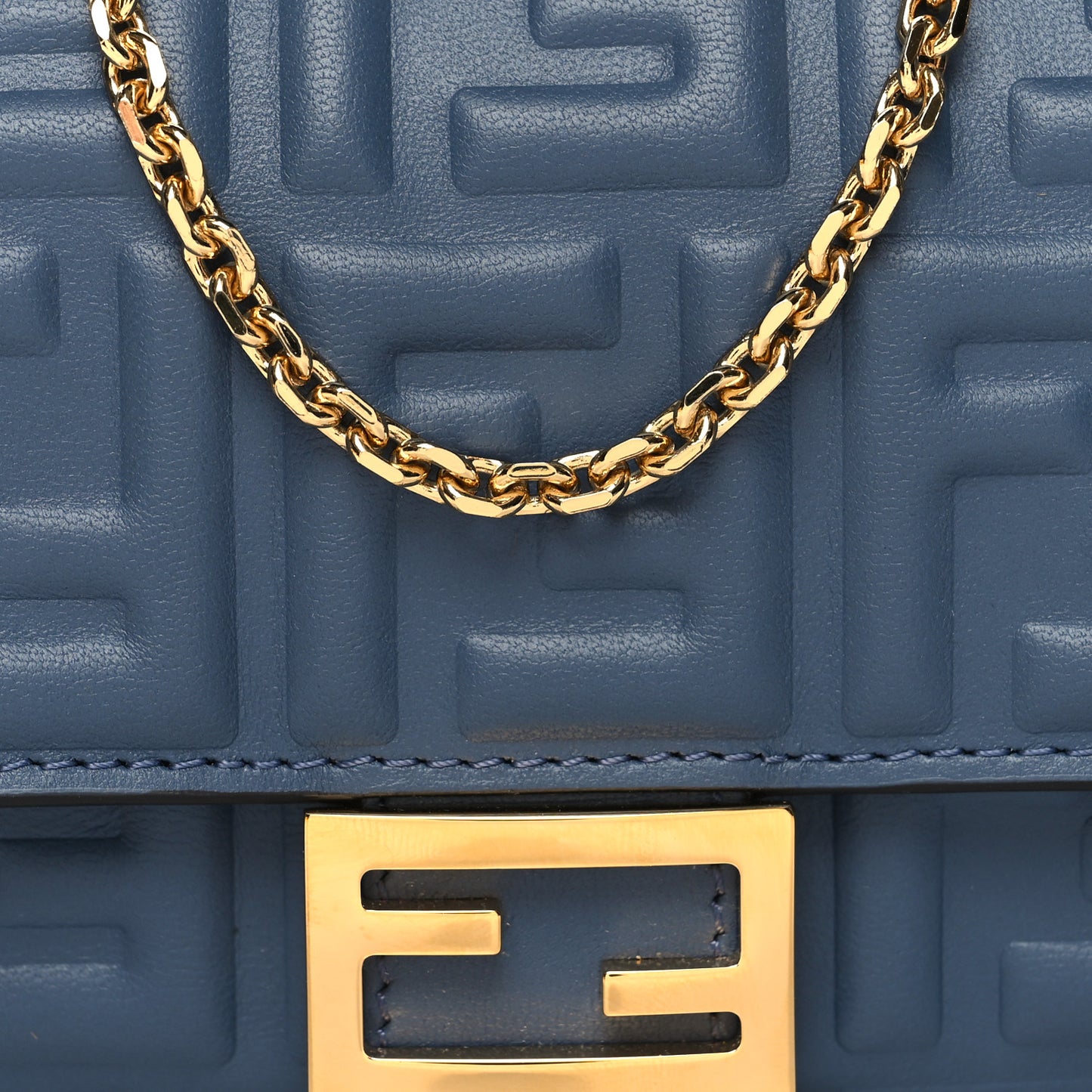 Nappa Matisse FF Embossed Continental Wallet On Chain Mirto