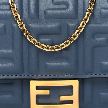 Fendi Nappa Matisse FF Embossed Continental Wallet On Chain Mirto 8 of 11