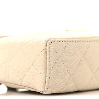 Chanel Caviar Quilted Trendy Handle Slim Vanity Ecru 9 of 10