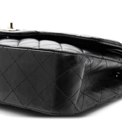 Chanel Lambskin Quilted Medium Double Flap Black 10 of 13