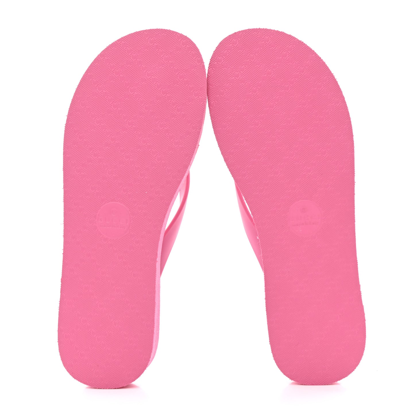 Rubber Chevron Womens GG Thong Sandals 36 Pink Tropical Flower