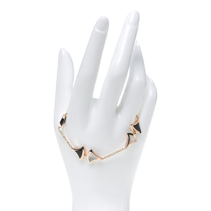 Bulgari 18K Rose Gold Mother of Pearl Black Onyx Divas' Dream Bracelet 2 of 6