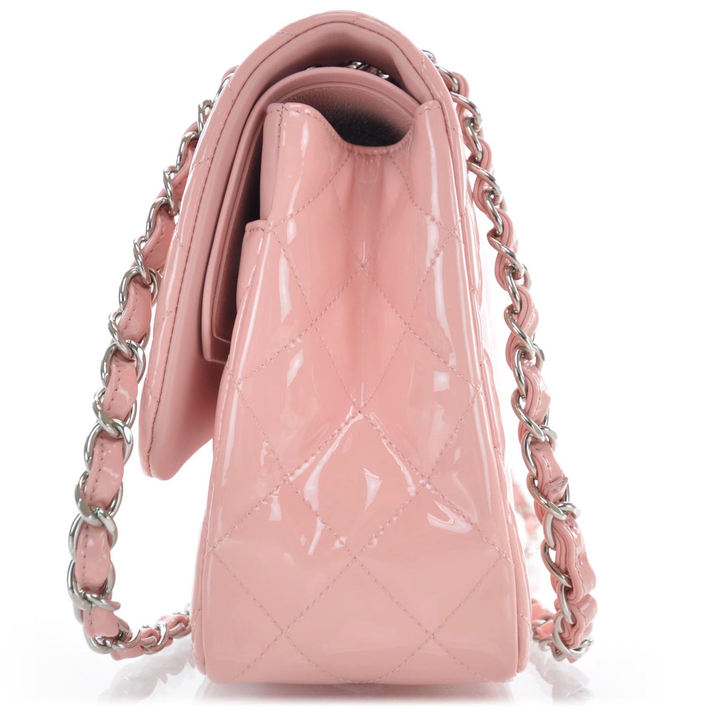 Patent Jumbo Double Flap Pink