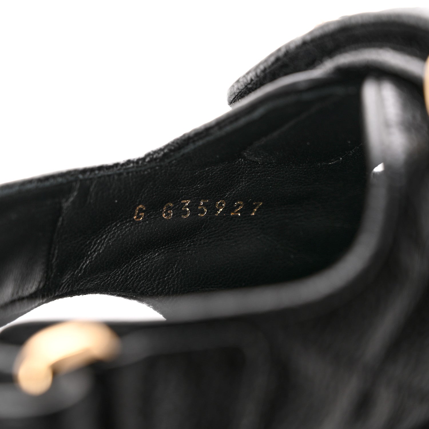 Chanel Grained Calfskin Velcro Dad Sandals 36.5 Black 8 of 9
