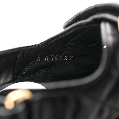 Chanel Grained Calfskin Velcro Dad Sandals 36.5 Black 8 of 9